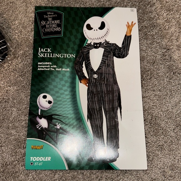 Jack Skellington Costume 5T-6T - Picture 1 of 5